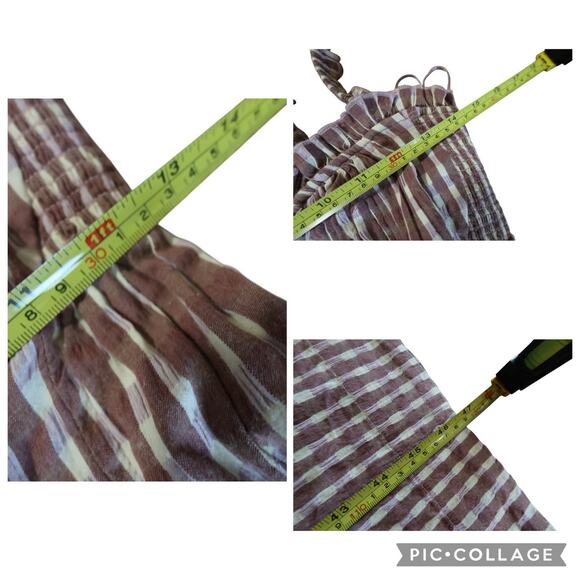 Free People Lucinda Plaid Print Tank Midi Dress in Lavendar Combo Size M - Picture 14 of 14